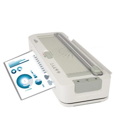 Crelando CLG 450 A1 Prémium 450W A3 / A4 hideg - meleg lamináló, laminátor, laminálógép görgős papírvágóval és 8 db A3 lamináló fóliával