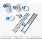 Clatronic CL 3831 mobilklíma, 7000 BTU (2 kW) 792W energiatakarékos mobil klíma, légkondicionáló és páramentesítő 1.5m kivezető csővel és ablak KIT-el