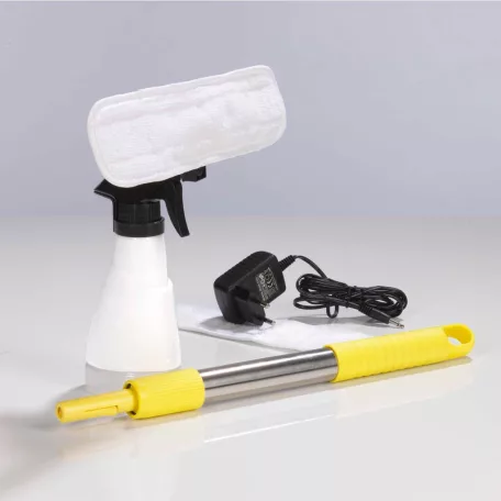 CleanMaxx 02304 akkus 3.7V 10W 1500 mAh elektromos akkumulátoros ablaktisztító készlet teleszkópos nyéllel, kézi / hosszú szárú ablakporszívó