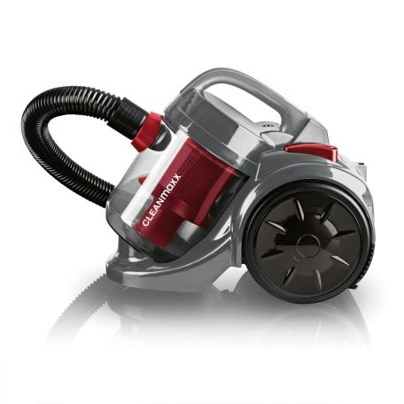 CleanMaxx 14638 / 15403 Cyclonic 800W porzsák nélküli ciklon porszívó, padlóporszívó, fém teleszkópos szívócsővel és padlókefével (bordó- szürke)