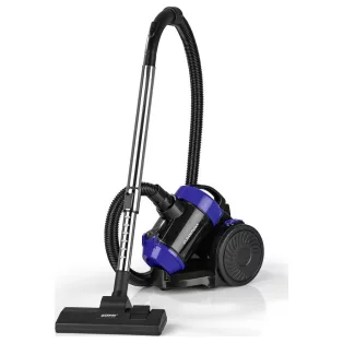   CleanMaxx 19133 Multiciklon 800W porzsák nélküli ciklon porszívó, padlóporszívó, fém teleszkópos szívócsővel és padlókefével (kék)