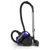   CleanMaxx 19133 Multiciklon 800W porzsák nélküli ciklon porszívó, padlóporszívó, fém teleszkópos szívócsővel és padlókefével (kék)