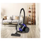 CleanMaxx 19133 Multiciklon 800W porzsák nélküli ciklon porszívó, padlóporszívó, fém teleszkópos szívócsővel és padlókefével (kék)