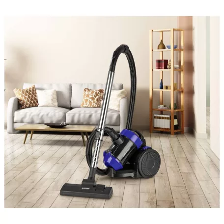 CleanMaxx 19133 Multiciklon 800W porzsák nélküli ciklon porszívó, padlóporszívó, fém teleszkópos szívócsővel és padlókefével (kék)