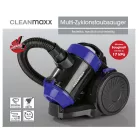 CleanMaxx 19133 Multiciklon 800W porzsák nélküli ciklon porszívó, padlóporszívó, fém teleszkópos szívócsővel és padlókefével (kék)
