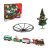 Christmas Tree Express Train - elemes, önjáró, világító, karácsonyfára / fenyőfára szerelhető világító, füstölő kisvasút, karácsonyi vonat szett
