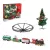 Shatchi / Actuel Christmas Tree Express Train - elemes, önjáró, világító, füstölő, karácsonyfára / fenyőfára szerelhető kisvasút, karácsonyi vonat szett, zenélő gőzmozdony (CTE)