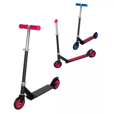 Cup's ALU 120 összecsukható alumínium roller 125 mm PU kerekkkel, 50 kg teherbírással, fekete + színes taposó