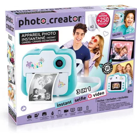Canal Toys CLK 001 Instant Photo Creator 3 az 1-ben játék digitális fényképezőgép azonnali nyomtatással, fotó és videó funkcióval