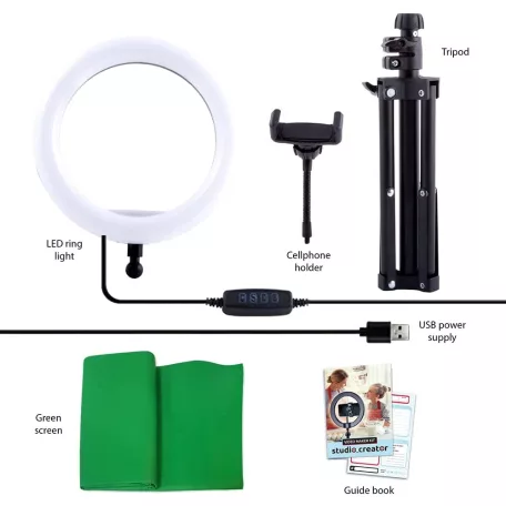 Canal Toys INF-001-3L Studio Creator Video Marker Kit 3 az 1-ben videókészítő készelt (greenbox, lámpa, állvány)