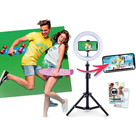 Canal Toys INF-001-3L Studio Creator Video Marker Kit 3 az 1-ben videókészítő készelt (greenbox, lámpa, állvány)