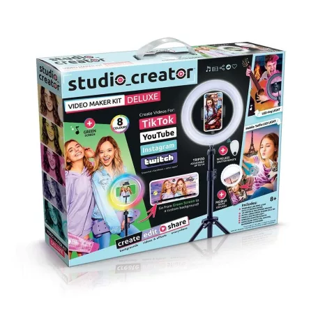 Canal Toys INF-003H Studio Creator DELUXE Video Marker Kit videókészítő készelt színes lámpával, vezeték nélküli exponálóval