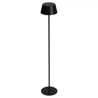   Casalux 47190 napeles solar kültéri fém álló lámpa, 8W 500 lumen 120 cm állítható magasságú fekete fém szolár állólámpa talppal és leszúrótüskével, 3.7V 3000 mAh akkuval és dimmerrel