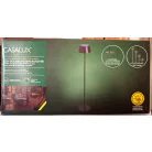 Casalux 47190 napeles solar kültéri fém álló lámpa, 8W 500 lumen 120 cm állítható magasságú fekete fém szolár állólámpa talppal és leszúrótüskével, 3.7V 3000 mAh akkuval és dimmerrel