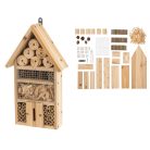 Crelando Make Your Own Bee & Insect Hotel - Barkács (csináld magad) fa méh- és rovarhotel, rovarház, méhek, lepkék, hasznos rovarok fészkeléséhez