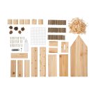Crelando Make Your Own Bee & Insect Hotel - Barkács (csináld magad) fa méh- és rovarhotel, rovarház, méhek, lepkék, hasznos rovarok fészkeléséhez
