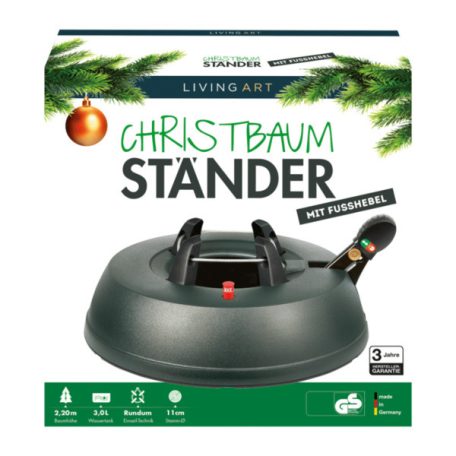 Christbaum / Baum-Fix Aqua KTA-300 pedálos bowdenes automata karácsonyfatalp, fenyőfatalp, fenyőtalp 3L / 2.2m / 11 cm