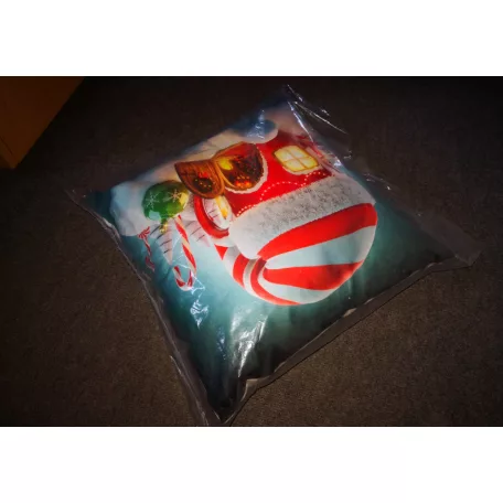 Christmas Home LED karácsonyi párna, 45 x 45 cm díszpárna, LED-es (elemes) világító polyester dekorációs párna