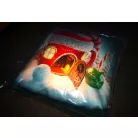 Christmas Home LED karácsonyi párna, 45 x 45 cm díszpárna, LED-es (elemes) világító polyester dekorációs párna