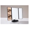  Cien MKSLK 6 A2 összecsukható asztali kozmetikai tükör, sminktükör LED világítással, 3 db nagyító tükörrel fehér vagy fekete színben