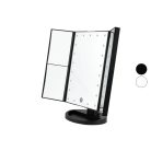 Cien MKSLK 6 A2 összecsukható asztali kozmetikai tükör, sminktükör LED világítással, 3 db nagyító tükörrel