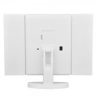 Cien MKSLK 6 A2 összecsukható asztali kozmetikai tükör, sminktükör LED világítással, 3 db nagyító tükörrel