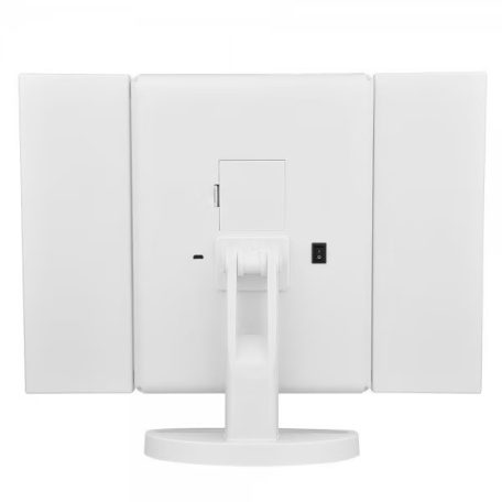 Cien MKSLK 6 A2 összecsukható asztali kozmetikai tükör, sminktükör LED világítással, 3 db nagyító tükörrel