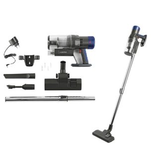   CleanMaxx 120W 22.2V 2000 mAh akkus álló ciklon porszívó, szürke - kék vezeték nélküli, akkumulátoros rúdporszívó (11052/V1, SHAZ)