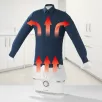   CleanMaxx 11228 Shirt Ironer PRO 1800W 2 az 1-ben elektromos ingvasaló, gőzölős ing- és blúzvasaló, forró levegős póló szárító S-XXL méretig
