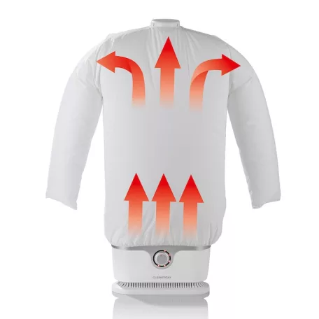 CleanMaxx 11228 Shirt Ironer PRO 1800W 2 az 1-ben elektromos ingvasaló, gőzölős ing- és blúzvasaló, forró levegős póló szárító S-XXL méretig