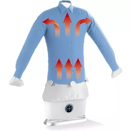 CleanMaxx 11228 Shirt Ironer PRO 1800W 2 az 1-ben elektromos ingvasaló, gőzölős ing- és blúzvasaló, forró levegős póló szárító S-XXL méretig
