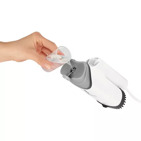 CLEANmaxx 19371 Steam Brush 1200W 2 az 1-ben gőzkefe, összecsukható kézi ruhagőzölő, textilgőzölő kefe feltéttel 130 ml 20 g/perc 