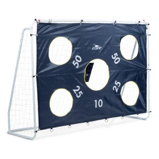   CRANE Sports 240 x 170 x 85 cm 1 db fémvázas, célzófalas focikapu hálóval és levehető célzófallal (célzó ponyvával)