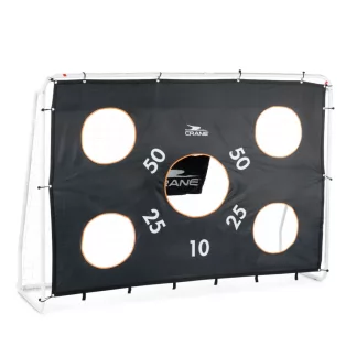   CRANE Sports 240 x 170 x 85 cm 1 db fémvázas, célzófalas focikapu hálóval és levehető célzófallal (célzó ponyvával)