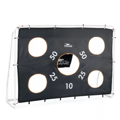 CRANE Sports 240 x 170 x 85 cm 1 db fémvázas, célzófalas focikapu hálóval és levehető célzófallal (célzó ponyvával)