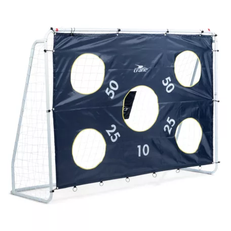 CRANE Sports 240 x 170 x 85 cm 1 db fémvázas, célzófalas focikapu hálóval és levehető célzófallal (célzó ponyvával)