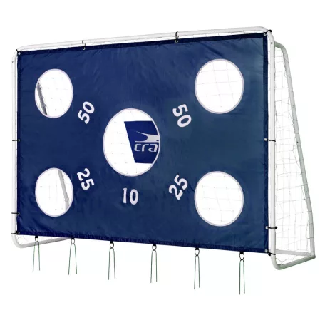 CRANE Sports 240 x 170 x 85 cm 1 db fémvázas, célzófalas focikapu hálóval és levehető célzófallal (célzó ponyvával)