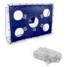 CRANE Sports 240 x 170 x 85 cm 1 db fémvázas, célzófalas focikapu hálóval és levehető célzófallal (célzó ponyvával)