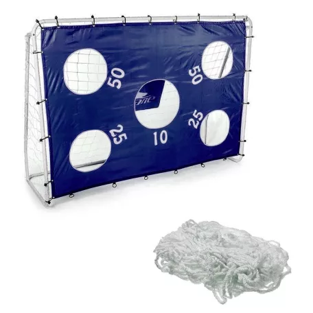 CRANE Sports 240 x 170 x 85 cm 1 db fémvázas, célzófalas focikapu hálóval és levehető célzófallal (célzó ponyvával)