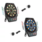 CRANE Aspiria GR-2024 elektromos fali / álló darts tábla 4 db LED kijelzővel, 3 x 4 dart szettel, USB töltőkábellel, 100 pótheggyel