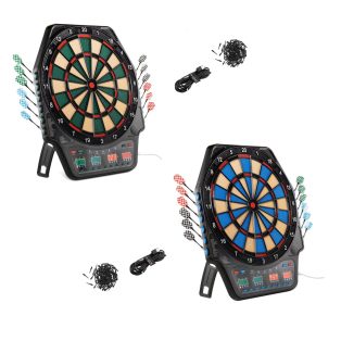   CRANE Aspiria GR-2024 elektromos fali / álló darts tábla 4 db LED kijelzővel, 3 x 4 dart szettel, USB töltőkábellel, 100 pótheggyel