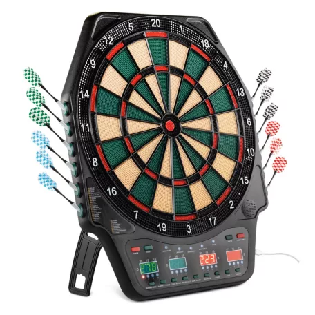 CRANE Aspiria GR-2024 elektromos fali / álló darts tábla 4 db LED kijelzővel, 3 x 4 dart szettel, USB töltőkábellel, 100 pótheggyel