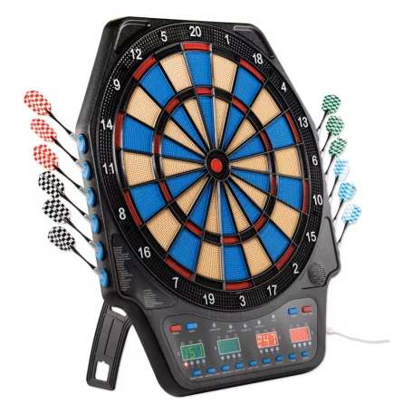 CRANE Aspiria GR-2024 elektromos fali / álló darts tábla 4 db LED kijelzővel, 3 x 4 dart szettel, USB töltőkábellel, 100 pótheggyel
