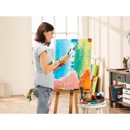 CreaBox Marabu 5 x 100 ml vízbázisú akril effektpaszta, modellező paszta, textúra paszta, kreatív barkácsoláshoz (finomhomok, fehér, ezüst metál, arany metál, kirstálytiszta)