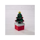 Crelando Kreatív "csináld magad" Karácsonyi zenedoboz, Christmax Music box, fából készült fenyőfa dekorációsfesthető zenélő doboz