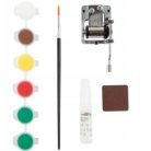 Crelando Kreatív "csináld magad" Karácsonyi zenedoboz, Christmax Music box, fából készült fenyőfa dekorációsfesthető zenélő doboz