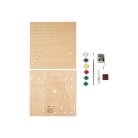 Crelando Kreatív "csináld magad" Karácsonyi zenedoboz, Christmax Music box, fából készült fenyőfa dekorációsfesthető zenélő doboz