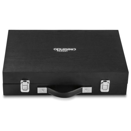 Crelando 174 részes prémium festőkoffer, festő- és rajzkészlet, 4 rekeszes elegáns fadobozban