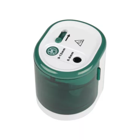 Tronic / Crelando HG-11266A elemes, elektromos hegyező, automata ceruzahegyező 6-8 mm / 9-12 mm grafit- és színes ceruzákhoz (Electric Pencil Sharpener)