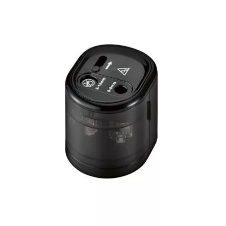 Tronic / Crelando HG-11266A elemes, elektromos hegyező, automata ceruzahegyező 6-8 mm / 9-12 mm grafit- és színes ceruzákhoz (Electric Pencil Sharpener)